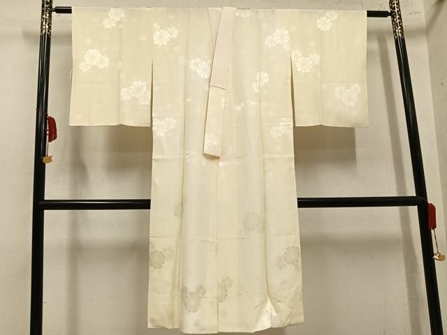 平和屋着物●長襦袢　花地紋　暈し染め　正絹　逸品　未使用　AABN5292ph