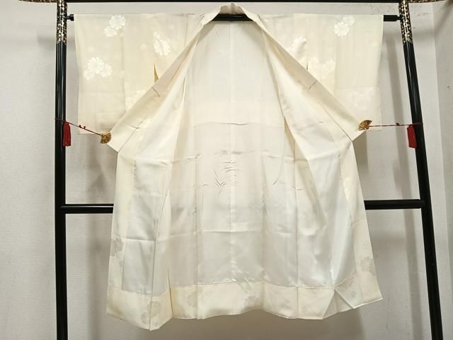 平和屋着物●長襦袢　花地紋　暈し染め　正絹　逸品　未使用　AABN5292ph
