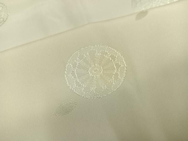 平和屋着物●長襦袢　無双仕立て　源氏車舞桜地紋　暈し染め　正絹　逸品　AABN5294ph
