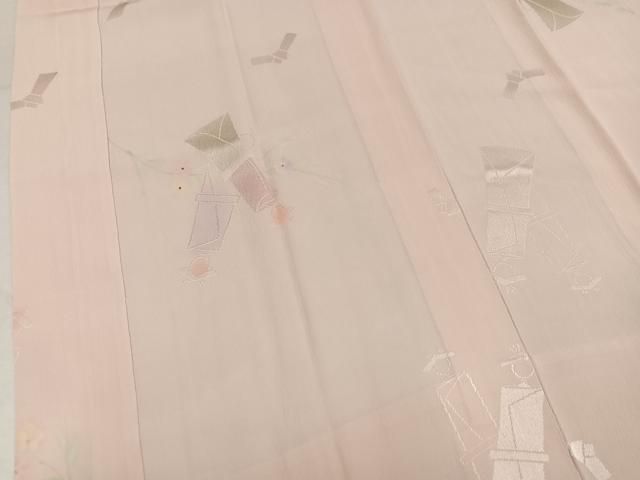平和屋着物●長襦袢　無双仕立て　橘地紋　正絹　逸品　AABN5296ph