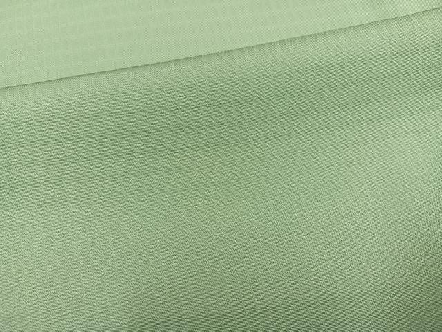 平和屋着物●上質な色無地　薄萌葱色　格子地紋　正絹　逸品　AABN5300ph