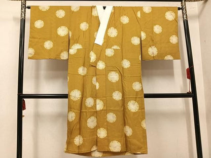 平和屋着物●長襦袢　無双仕立て　雪輪花文　正絹　逸品　AABN5303ph