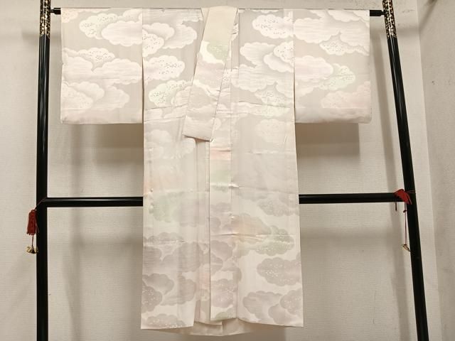 平和屋着物●長襦袢　無双仕立て　雲重ね地紋　暈し染め　ますいわ屋扱い　正絹　逸品　AABN5304ph