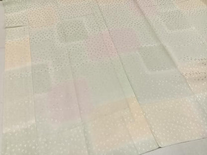平和屋着物●長襦袢無双仕立て　幾何学地紋　暈し染め　正絹　逸品　AABN5305ph