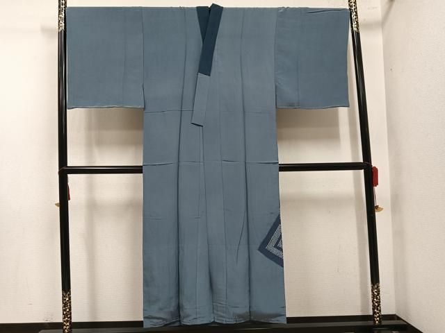 平和屋着物●男性　長襦袢　袷　絞り　唐獅子　正絹　逸品　AABN5307ph