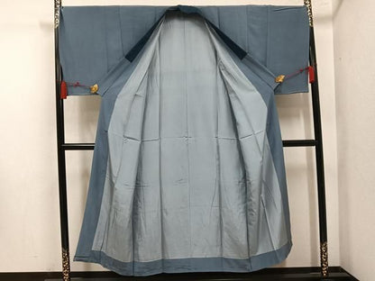 平和屋着物●男性　長襦袢　袷　絞り　唐獅子　正絹　逸品　AABN5307ph