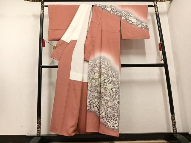 平和屋着物●越後十日町の一流染匠　桐屋・翠山工房　訪問着　辻が花　絞り　正絹　逸品　AABN5315ph
