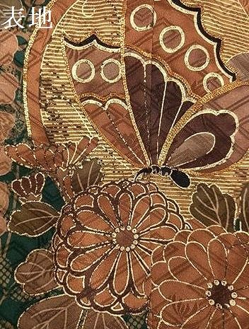 平和屋着物●豪華振袖　花蝶文　暈し染め　金彩　正絹　逸品　未使用　AABN5320ph