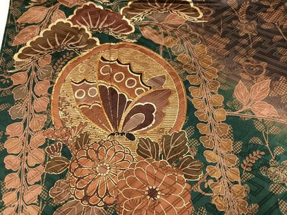 平和屋着物●豪華振袖　花蝶文　暈し染め　金彩　正絹　逸品　未使用　AABN5320ph