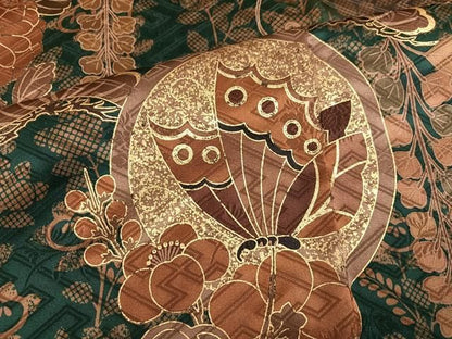 平和屋着物●豪華振袖　花蝶文　暈し染め　金彩　正絹　逸品　未使用　AABN5320ph