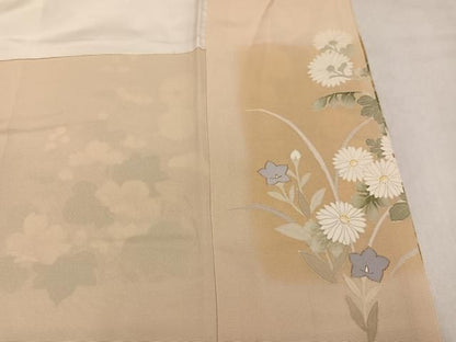 平和屋着物●豪華色留袖　草花文　金彩　正絹　逸品　AABN5323ph