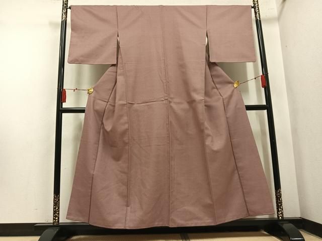 平和屋着物●お召　霞文　正絹　逸品　AABN5339ph