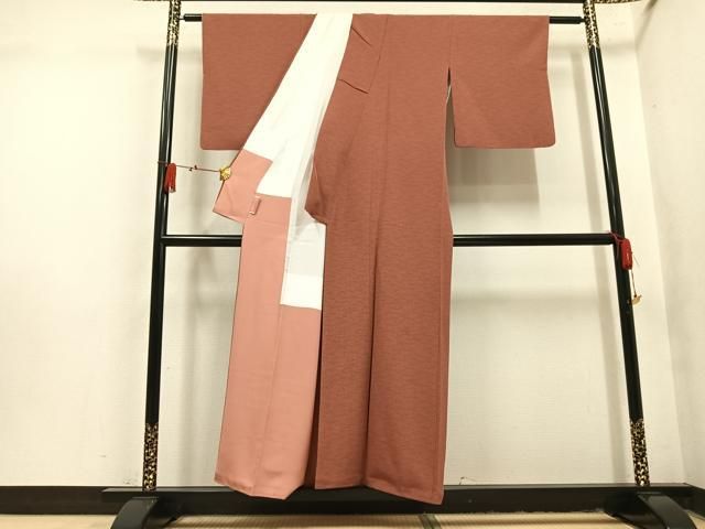 平和屋着物●江戸小紋　松文　正絹　逸品　AABN5340ph