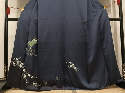 平和屋着物●訪問着　童子花文　暈し染め　金彩　正絹　逸品　AABN5350ph