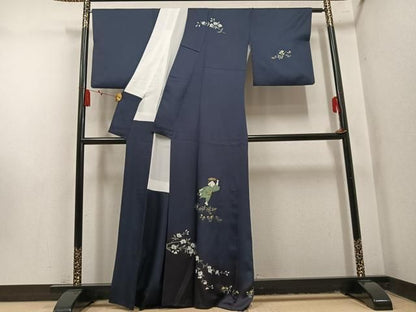 平和屋着物●訪問着　童子花文　暈し染め　金彩　正絹　逸品　AABN5350ph