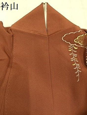 平和屋着物●訪問着　刺繍　花籬文　暈し染め　金彩　正絹　逸品　AABN5358ph