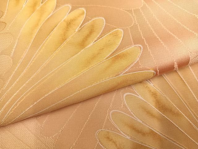平和屋着物●上質な小紋　地紋起こし　花尽くし　暈し染め　正絹　逸品　AABN5740ph