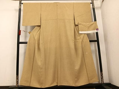 平和屋着物●本加賀友禅作家　鶴見保治監修　小紋　霞文　反端付き　正絹　逸品　AABN5741ph