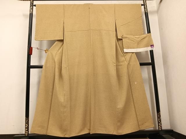 平和屋着物●本加賀友禅作家　鶴見保治監修　小紋　霞文　反端付き　正絹　逸品　AABN5741ph