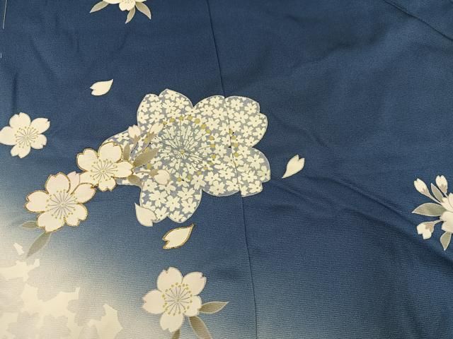 平和屋着物●豪華振袖　舞桜文　仮絵羽　逸品　未使用　AABN5753ph