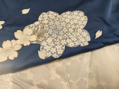 平和屋着物●豪華振袖　舞桜文　仮絵羽　逸品　未使用　AABN5753ph