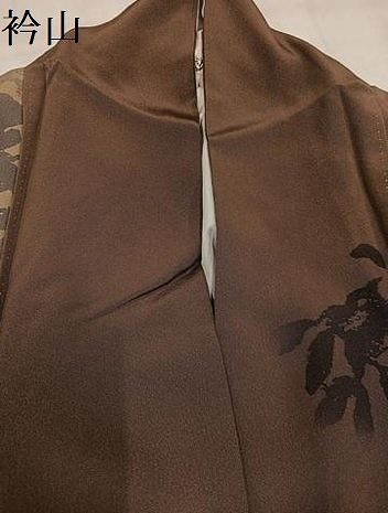 平和屋着物●上質な小紋　草木文　暈し染め　正絹　逸品　AABN5765ph