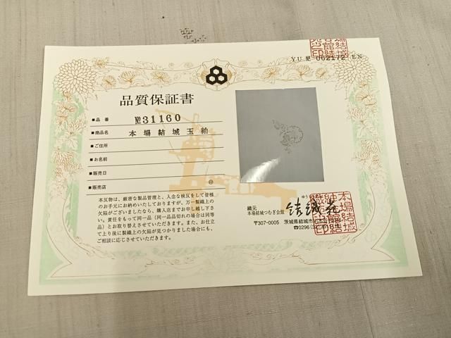 平和屋着物●本場結城玉紬　100亀甲　飛び亀甲　雪輪葡萄蔦の葉文　結織苑　保証書付き　正絹　逸品　AABN5809ph