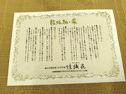 平和屋着物●本場結城玉紬　80亀甲　格子　保証書付き　結織苑　正絹　逸品　AABN5810ph