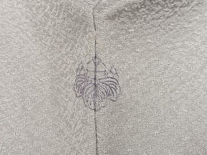平和屋着物●訪問着　総刺繍　草花文　金糸　正絹　逸品　AABN5813ph