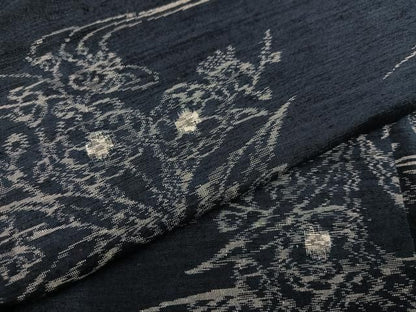 平和屋着物●上質な紬　草花文　正絹　逸品　AABN5823ph