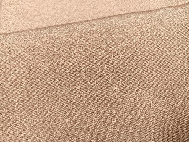 平和屋着物●江戸小紋　寄せ小紋柄　白川翠峯作　反端付き　正絹　逸品　AABN5824ph