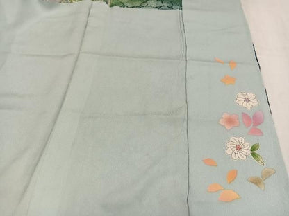 平和屋着物●豪華振袖　辻が花　絞り　銀通し地　仮絵羽　逸品　未使用　AABN5852ph