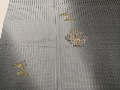 平和屋着物●訪問着　草花文　暈し染め　金彩　正絹　逸品　未使用　AABN5866ph