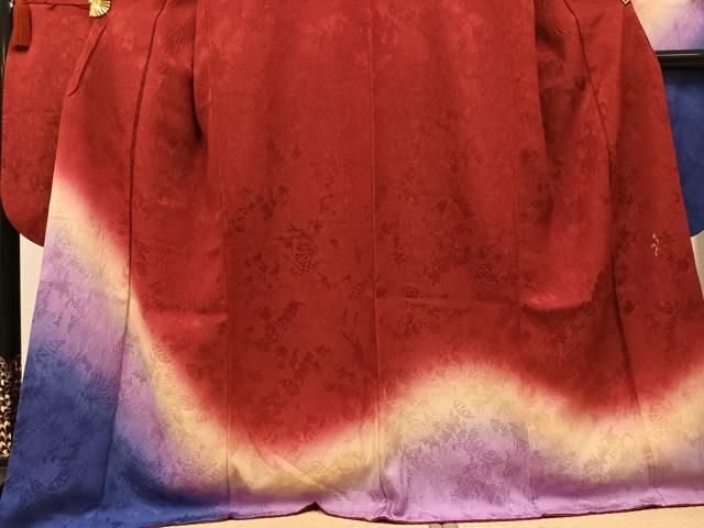 平和屋着物●森英恵・HANAE MORI　振袖　霞文　暈し染め　鈴乃屋扱い　正絹　逸品　AABN5879ph