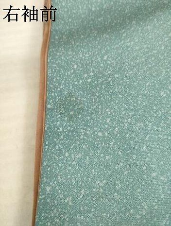 平和屋着物●訪問着　螺鈿　飛鶴花文　暈し染め　金銀彩　金通し地　正絹　逸品　AABN6004ck