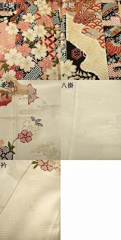 平和屋着物●豪華振袖　駒刺繍　幔幕扇面花文　金彩　やまと誂製　正絹　逸品　AABN6007ck