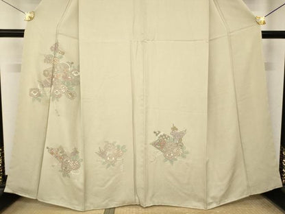 平和屋着物●中国三大刺繍　汕頭刺繍　スワトウ刺繍　総刺繍　訪問着　絵巻花文　正絹　逸品　未使用　AABN6045ck