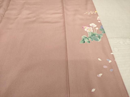 平和屋着物●訪問着　友禅　作家物　風景文　暈し染め　正絹　逸品　AABN6071ck