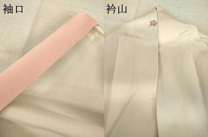 平和屋着物●上質な小紋　友禅　花筏文　暈し染め　小田急百貨店扱い　正絹　逸品　AABN6072ck