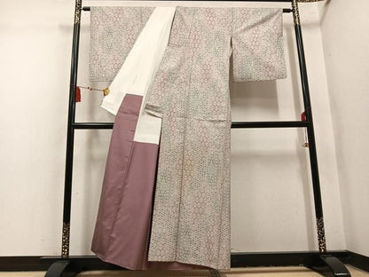 平和屋着物●本場大島紬　7マルキ　吉祥文　正絹　逸品　AABN7334ph