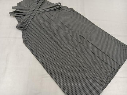 平和屋着物●男性　行灯袴　縞　正絹　逸品　AABN7404ph