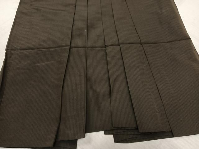 平和屋着物●男性　行灯袴　縞　正絹　逸品　AABN7405ph