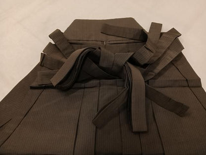 平和屋着物●男性　行灯袴　縞　正絹　逸品　AABN7405ph