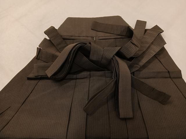 平和屋着物●男性　行灯袴　縞　正絹　逸品　AABN7405ph