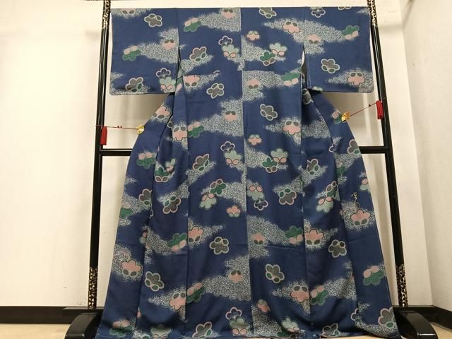 平和屋着物●染色の魔術師　染乃座・大久保玄才　そめのざ玄才　小紋　梅　正絹　逸品　未使用　AABN7418ph