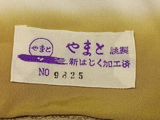 平和屋着物●上質な小紋　総刺繍　蘇州刺繍　楽器文　反端付き　正絹　逸品　AABN7427ph