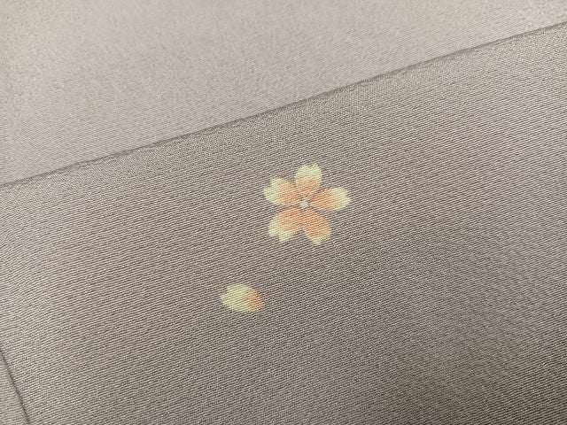 平和屋着物●上質な小紋　桜文　正絹　逸品　AABN7431ph
