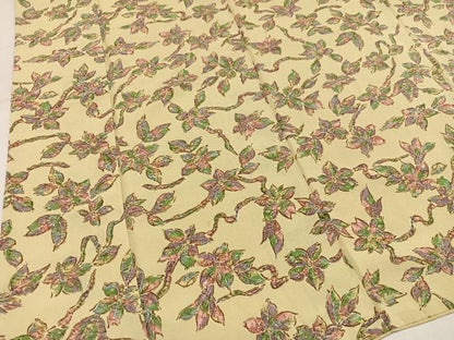 平和屋着物●上質な小紋　枝花文　正絹　逸品　AABN7464ph
