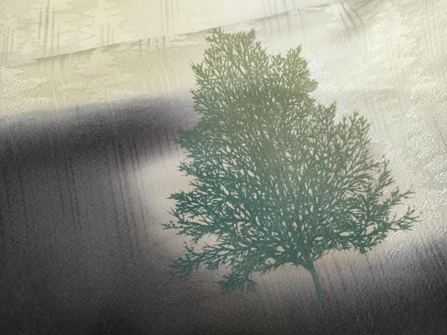平和屋着物●訪問着　樹林文　暈し染め　まるやま扱い　正絹　逸品　AABN8003cs