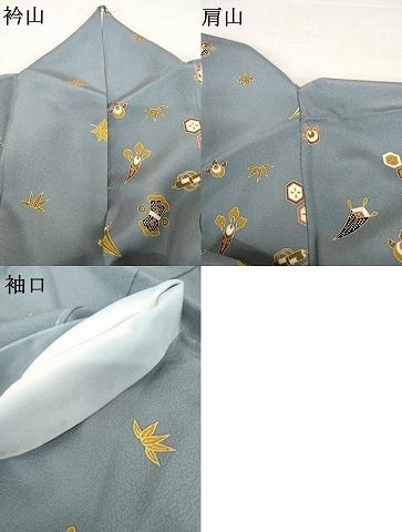 平和屋着物●上質な小紋　吉祥宝尽くし　正絹　逸品　AABN8014cs